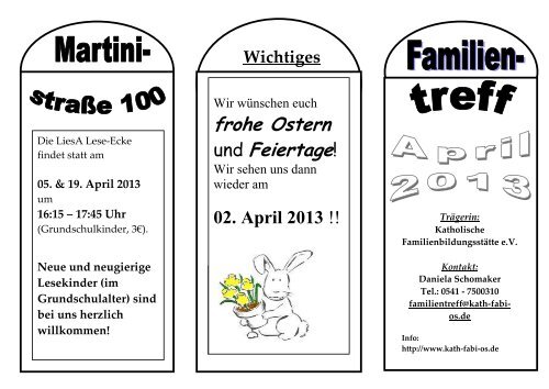 frohe Ostern und Feiertage!