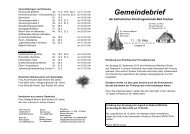 Gemeindebrief - Kath. Kirche Bad Arolsen