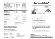 Gemeindebrief - Kath. Kirche Bad Arolsen