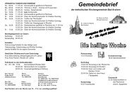 Gemeindebrief - Kath. Kirche Bad Arolsen