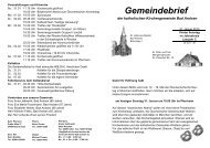 Gemeindebrief - Kath. Kirche Bad Arolsen