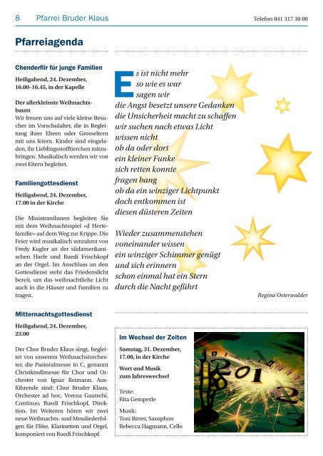 Pfarreiblatt 22/2011 - Katholische Kirchgemeinde Kriens