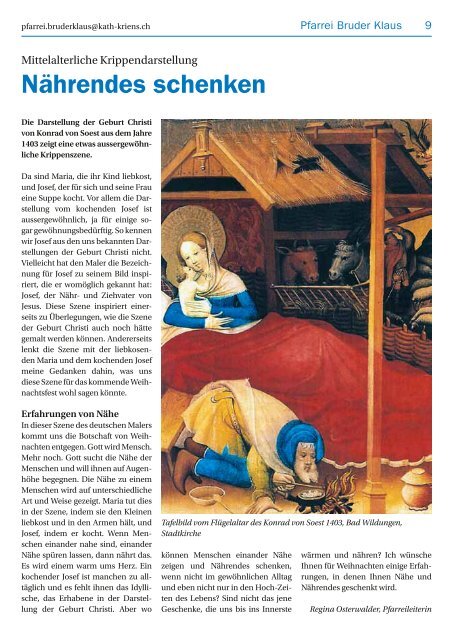 Pfarreiblatt 22/2011 - Katholische Kirchgemeinde Kriens