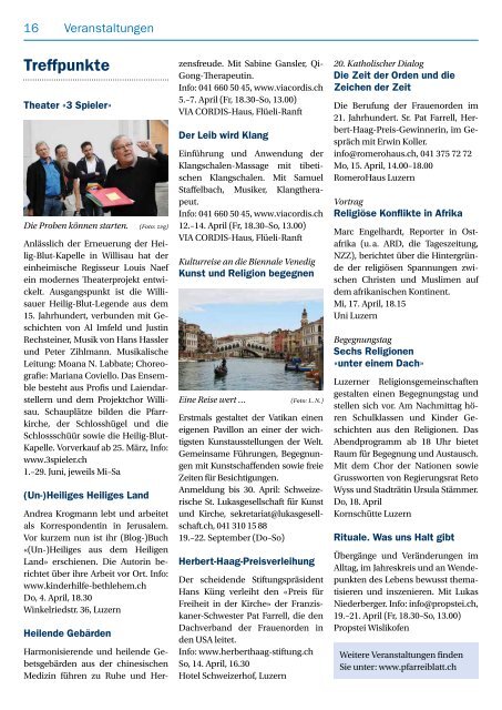 Pfarreiblatt 7/2013 - Katholische Kirchgemeinde Kriens