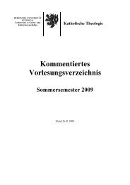 KVV SS 09-Homepage - Katholische Theologie - Bergische ...