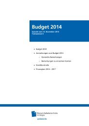Budget 2014 - Römisch-Katholische Kirche im Kanton Aargau