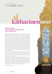Katharinenbrief (PDF) - Hauptkirche St. Katharinen | Hamburg