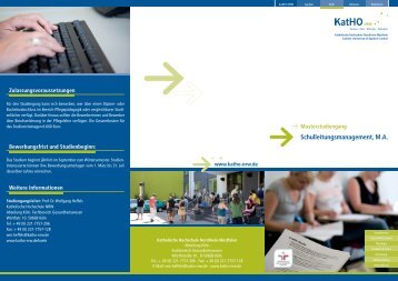 Schulleitungsmanagement, MA - Katholische Hochschule Nordrhein ...