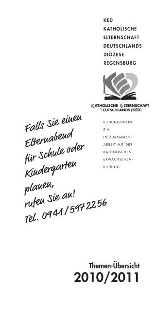 Falls Sie einen Elternabend fÃ¼r Schule oder Kindergarten planen ...