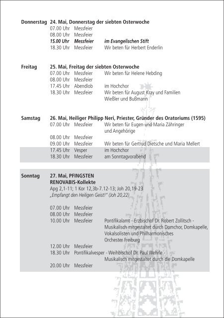 Münsterbrief 11 - Stadtdekanat