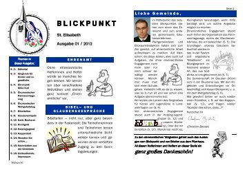 blickpunkt 01 2012_web.pub - Bistum Hildesheim