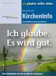 Ich glaube. Es wird gut. - Katholische Kirche Steiermark