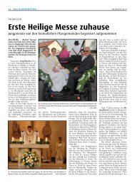 Primizen erste heilige messe zuhause - Katholische SonntagsZeitung