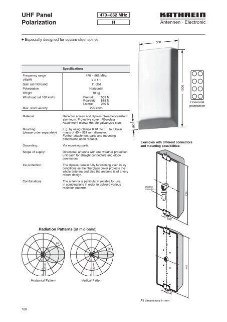 Druckschrift 99811574, Professional Broadcast Antennas - Kathrein