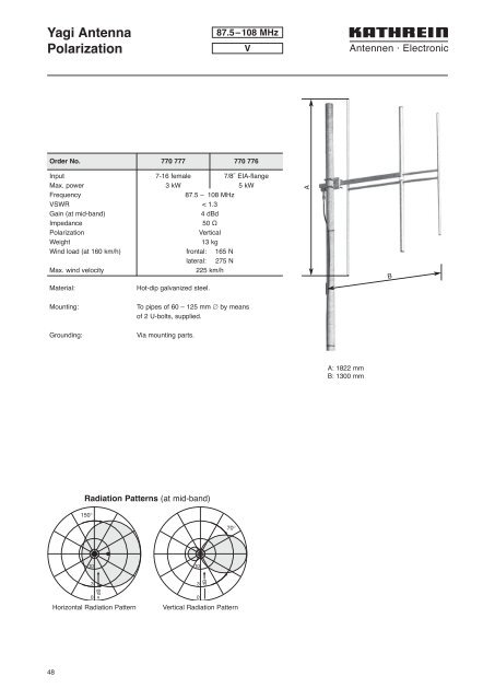 Druckschrift 99811574, Professional Broadcast Antennas - Kathrein