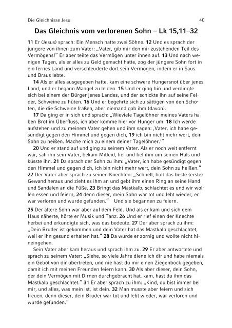 Gleichnis Vom Verlorenen Sohn Text