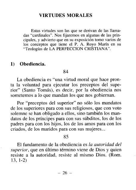 Las virtudes cristianas - P. Benjamín Martín Sánchez