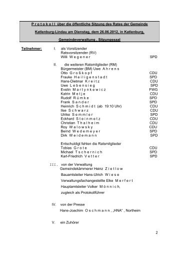 Protokoll der Sitzung vom 26.06.2012 - Katlenburg-Lindau