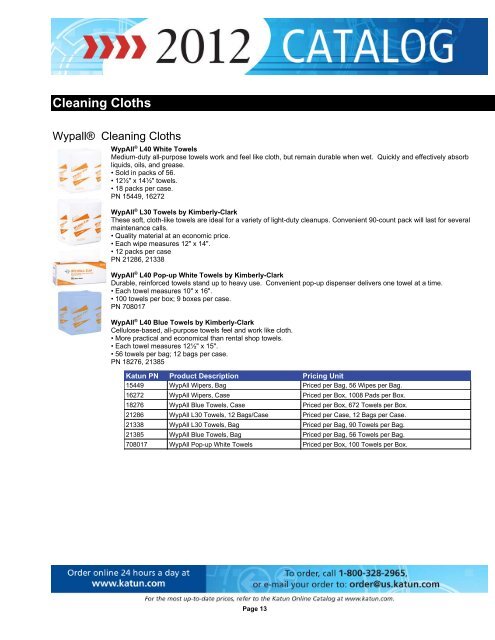 Vacuums, Filters - Katun