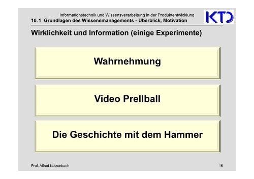 10. Grundlagen des Wissensmanagement - von Alfred Katzenbach