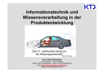 Informationstechnik und Wissensverarbeitung in der ...