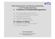 4. IT-Systeme im Produktentstehungsprozess - von Alfred Katzenbach