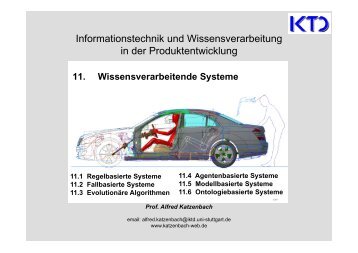 11. Wissensverarbeitende Systeme - von Alfred Katzenbach