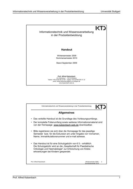 Informationstechnik und Wissensverarbeitung in der ...