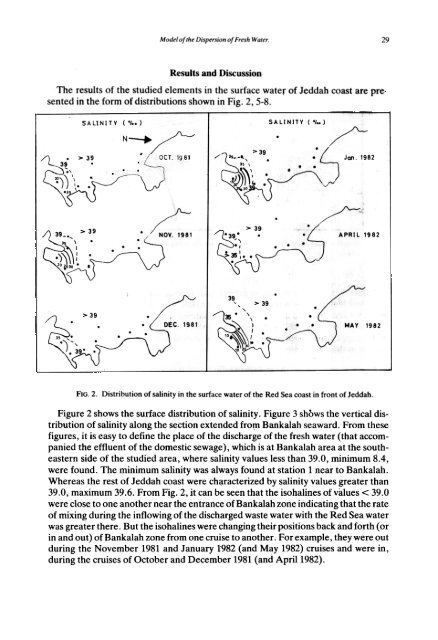 Model of the Dispersion of Fresh Water and Other Sewage Materials ...