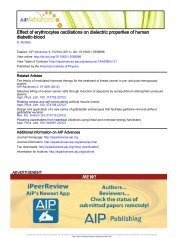 Effect of erythrocytes oscillations on dielectric properties of human ...