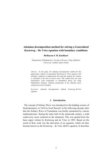 De Vries equation with boundary conditions