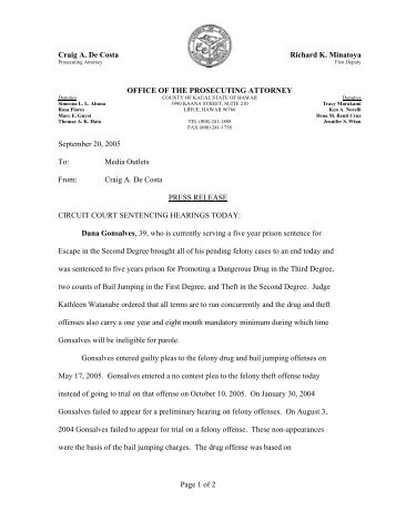 Press Release-September 20-Sentencing.pdf - County of Kauai