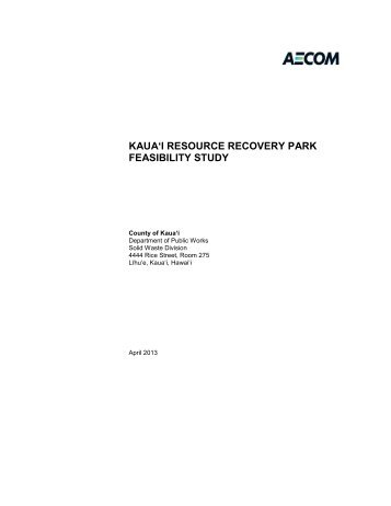 Final RRP Feasibility Study - Kauai County