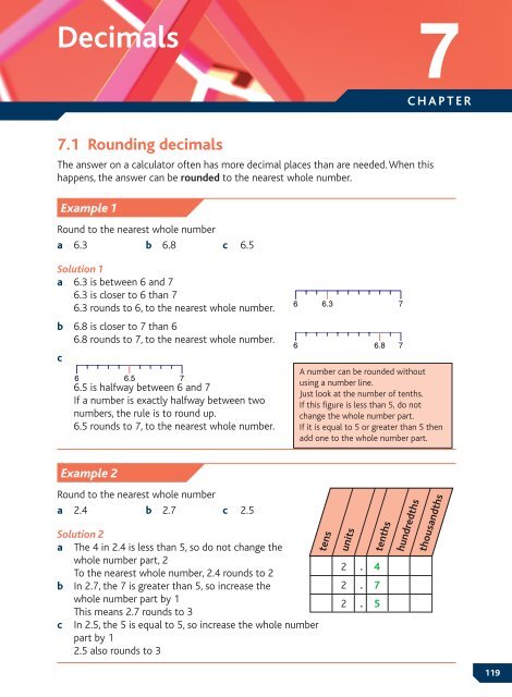 Rounding Decimals to the nearest whole number, one decimal place, two  decimals