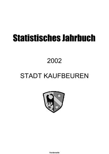 statistik kommunal 2002 [pdf] - Stadt Kaufbeuren