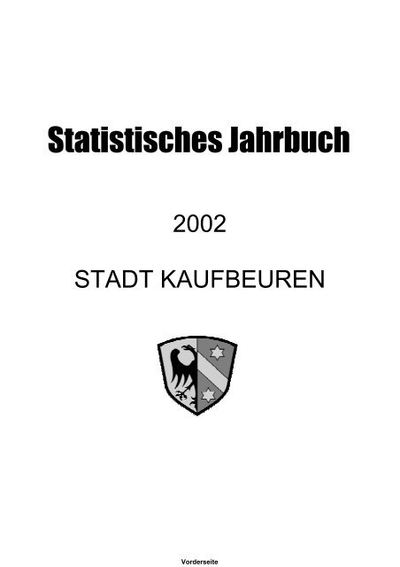 statistik kommunal 2002 [pdf] - Stadt Kaufbeuren