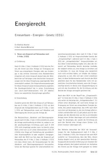 Energierecht - LUTZ | ABEL Rechtsanwalts GmbH