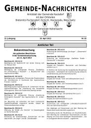 Kirchliche Nachrichten - Gemeinde Kaulsdorf(Saale)