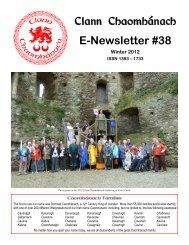 Clann ChaomhÃ¡nach E-Newsletter #38 - Kavanagh Family