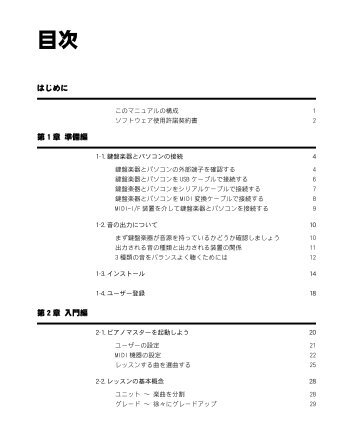 ピアノマスター ユーザーズマニュアル（PDF形式 ... - 河合楽器製作所