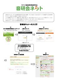 音研会ネットへの入り方