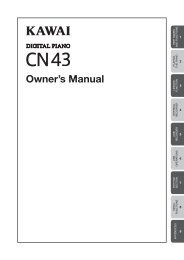 Kawai CN43 Owner's Manual (English, version 4)