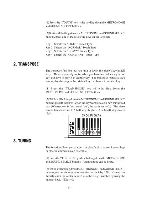 Digital Piano - Kawai Technical Support