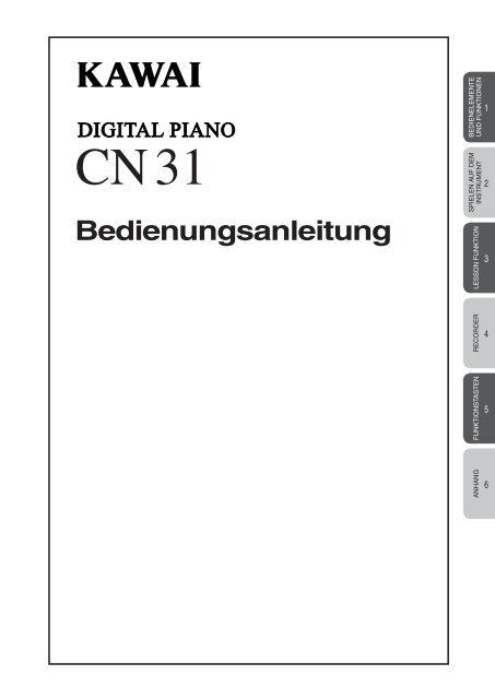 Bedienungsanleitung als PDF Datei - Kawai