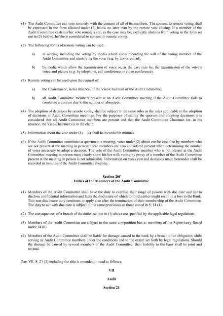 Draft Resolution of AGM - Komerční banka