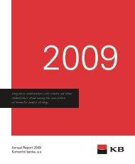 Annual Report 2009 (PDF file) - Komerční banka