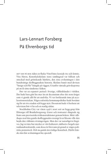 Lars-Lennart Forsberg Pá Ehrenborgs tid