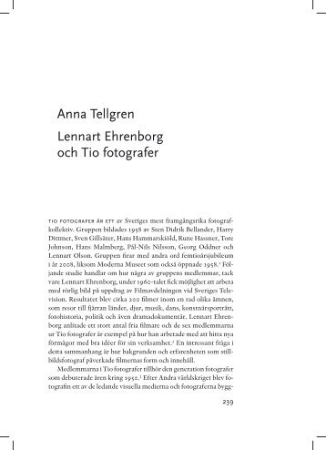 Anna Tellgren Lennart Ehrenborg och Tio fotografer