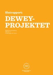 Slutrapport: Deweyprojektet. 2013 - Kungliga biblioteket