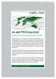 cv act Pkintegrated - CV Cryptovision Gmbh